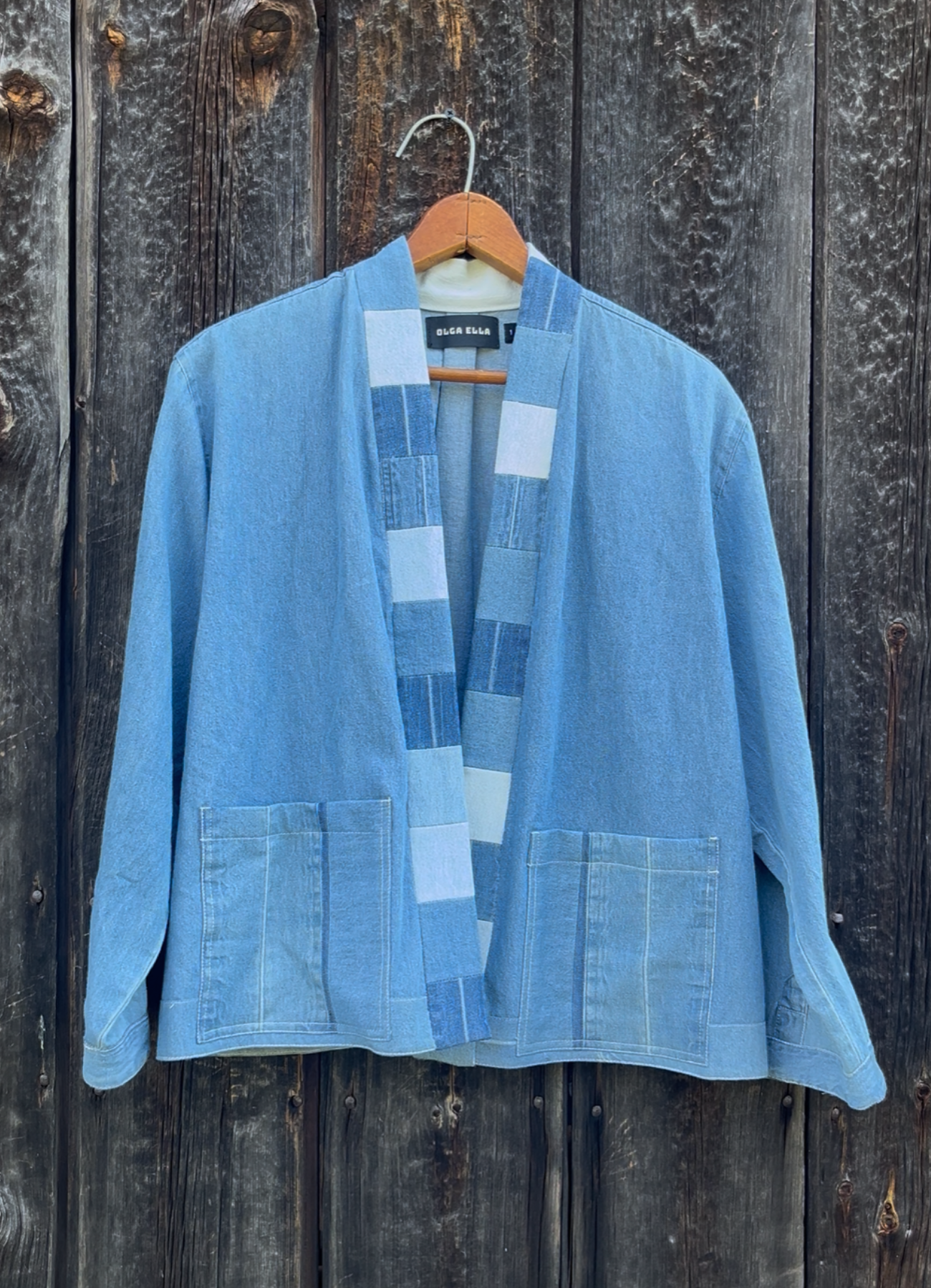 Denim Wrap Jacket – Olga Ella