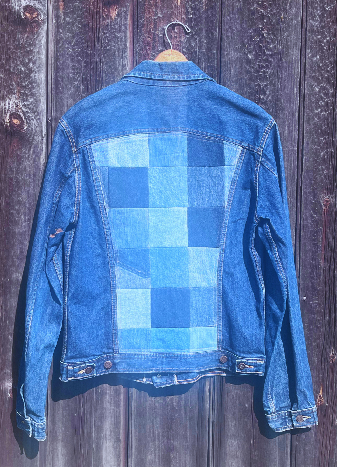 Vintage US Top Jacket With Grid Patch
