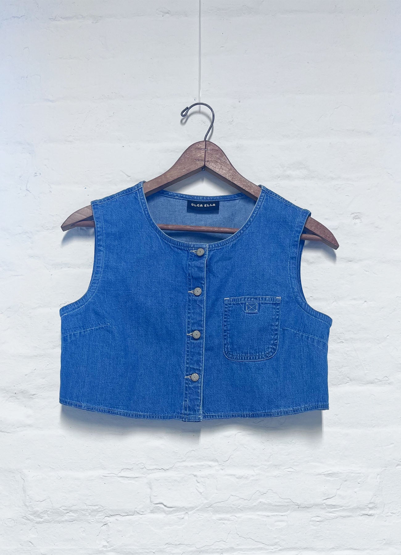 Vintage Reworked Denim Tank