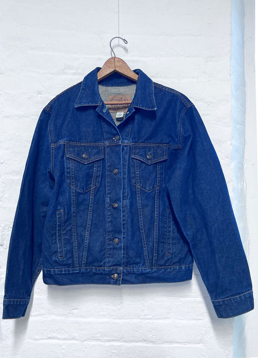 Vintage Gap Denim Jacket With Back Patch