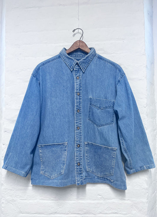 Star Shirt Jacket Denim Size 2