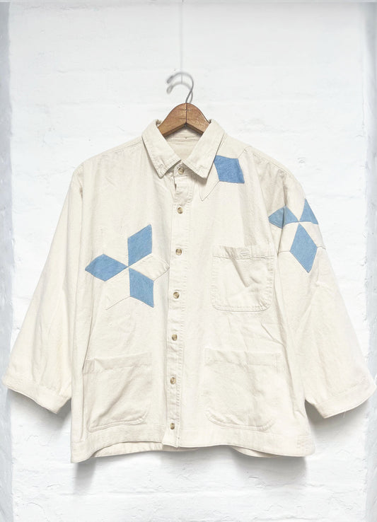 Star Shirt Jacket White Size 3