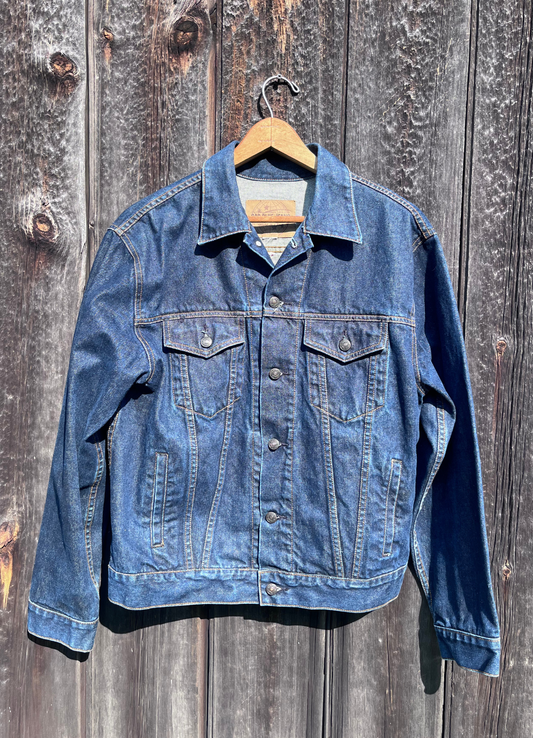 Vintage Gap Denim Jacket With Back Patch