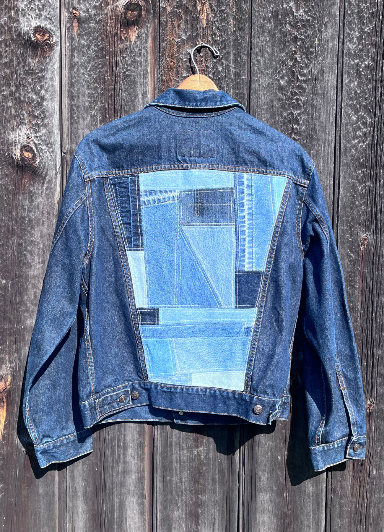 Vintage Gap Denim Jacket With Back Patch – Olga Ella