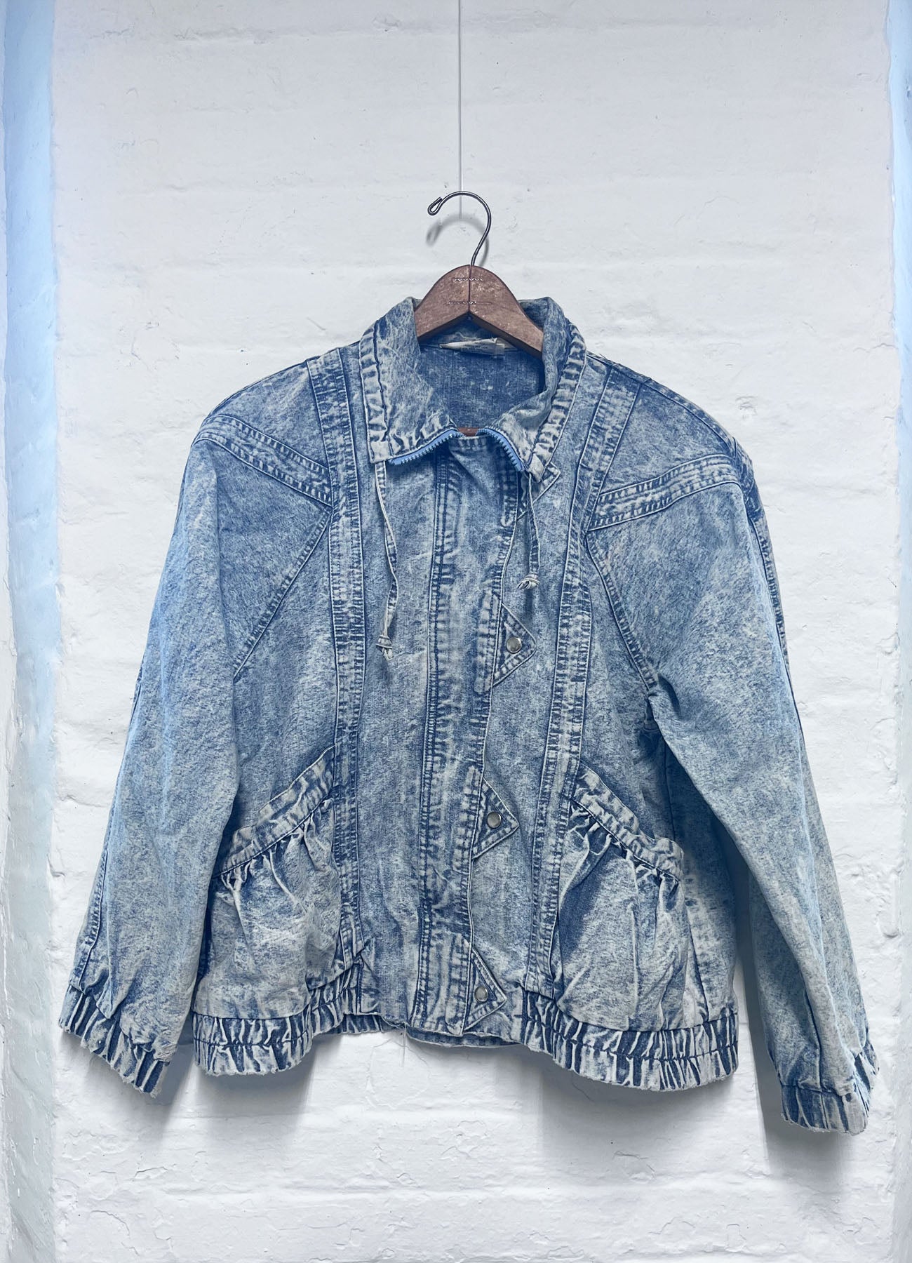 Vintage Denim Jacket Acid Wash