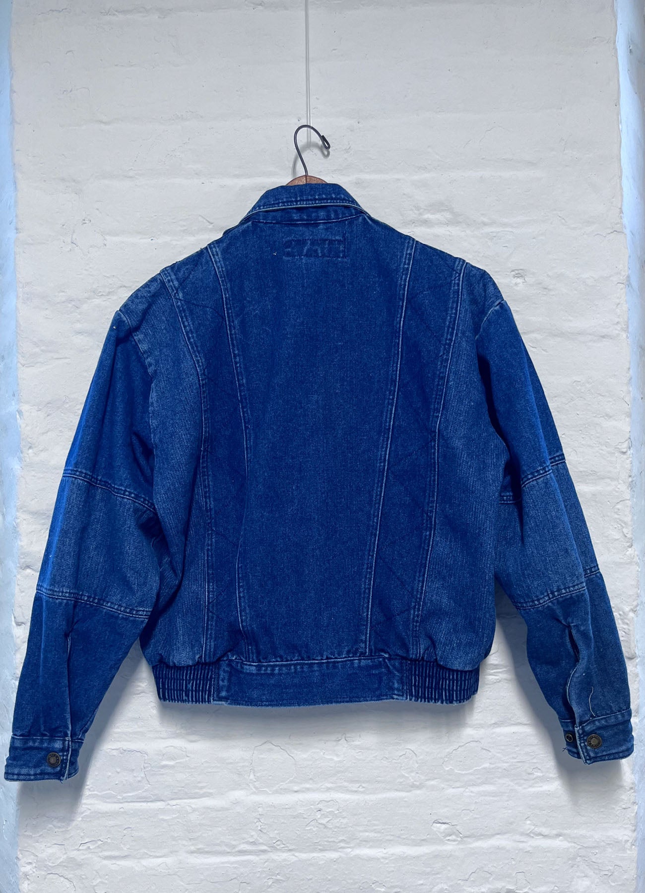 Vintage Denim Bomber Jacket